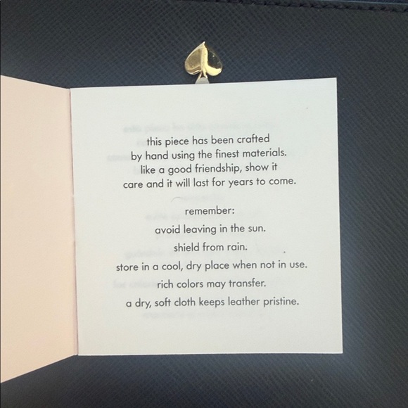 Kate Spade Navy Blue Wristlet/Clutch, New - Picture 4 of 4